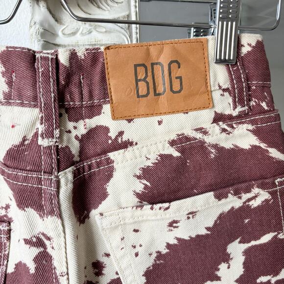 BDG Urban Outfitters High and Wide Cow Print Jeans - Picture 6 of 10
